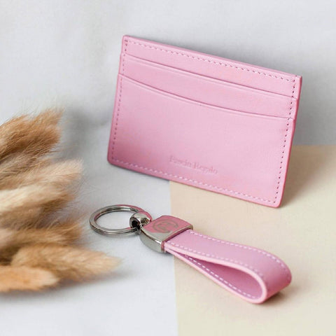 Pink Women ( Cardholder + Keychain )