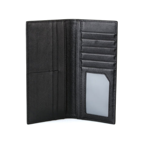 Carbon Black Long Wallet