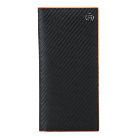 Carbon Orange Long Wallet