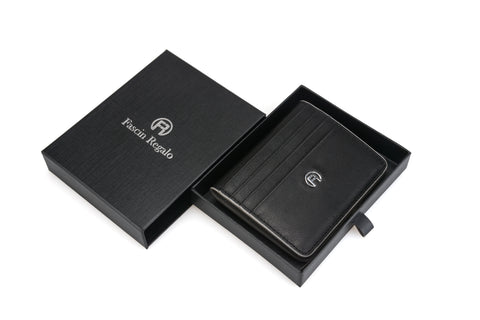 Black & Grey Flip Wallet