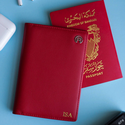 Red Passport Holder