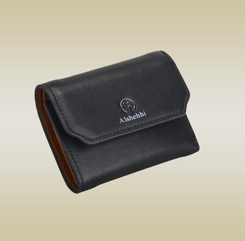 Black And Brown Trifold Wallet