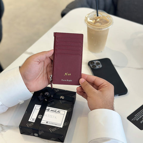Maroon Long CardHolder