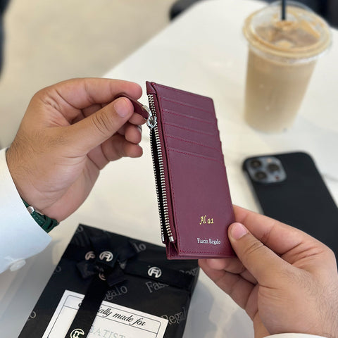 Maroon Long CardHolder