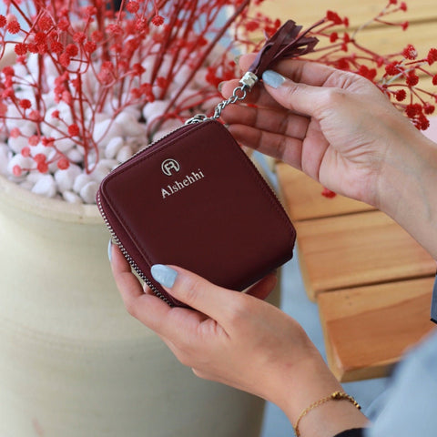Maroon Women Zip Wallet