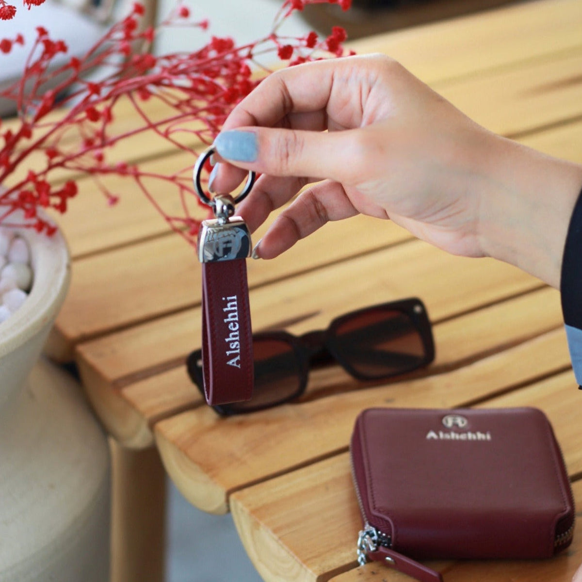 Maroon Key Holder