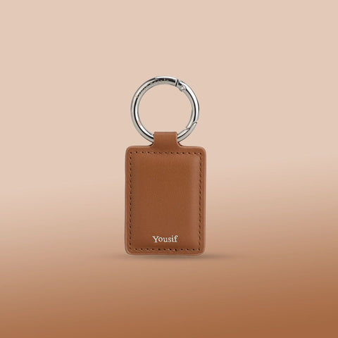 Brown Rectangle Key Chain