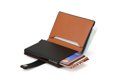 Black and Brown Popup Wallet