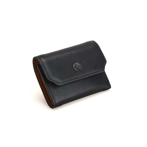 Black And Brown Trifold Wallet