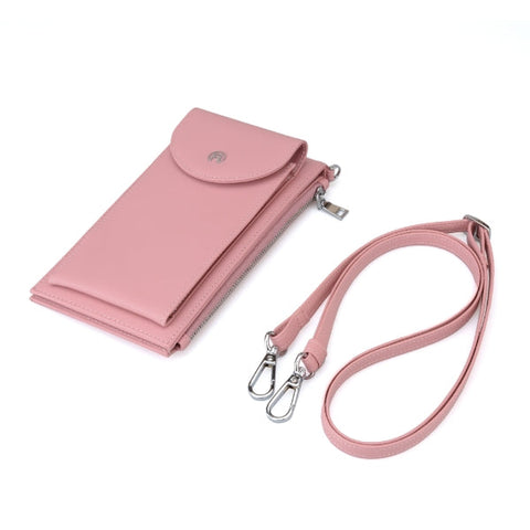 Pink Crossbody Wallet